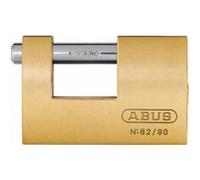 ABUS Cadenas 82/90 en laiton - Cadenas monobloc pour grilles à enroulement, distributeurs automatiques, conteneurs, etc. - Goupille de verrouillage en acier trempé - Niveau de sécurité 7