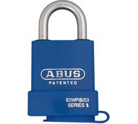 ABUS Cadenas 83WPIB/53 – Acier trempé, Anse inox, Cylindre interchangeable, Nano Protect 53 mm