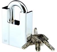 Cadenas robuste, Cadenas à clé, cadenas d'extérieur avec 3 clés, verrou de porte, casier, largeur 40 mm, 50 ou 60(50x37mm)