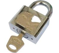 Cadenas robuste, Cadenas à clé identique, verrou de sécurité robuste en acier for porte et casier, 30 mm, 40, 50, 60, 1(50x38mm)