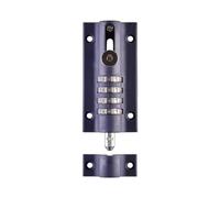 Cadenas Squire à pêne et verrou Combi (COMBI4) - À combinaison et 4 roues - Étanche moulé sous pression - Coulissant, inviolable - Pour portail de maison et garage (Bleu marine, 120 mm)