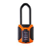 Cadenas Squire robuste (CP50) - Anse en acier la plus résistante - Cadenas à combinaison à 4 roues - Acier allié anticorrosif - Cadenas étanche pour maison, et garage (Manille longue tout terrain)