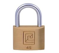 Cadenas standard laiton UNO 45mm s'entrouvrant anse en U - HERACLES - I-CAD45MV