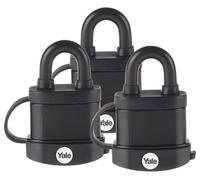 Cadenas Sûreté Haute Sécurité Étanche 51mm, Lot De 3 - Y220B/51/118/3