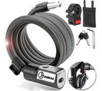 Cadenas Trotinette Electrique a Clé,avec 2 clés pour Trotinette Electrique 120cm/12mm,Cadenas de Antivol pour Velo,Trotinette,Motos