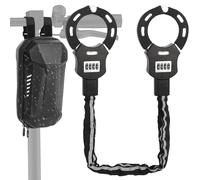 Cadenas Trotinette Electrique, Antivol Trotinette Electrique, Serrure à Menottes électrique pour Scooter électrique avec Sac de Scooter pour les vélos, Moto, Portail, Clôture mit 3L Sac étanche