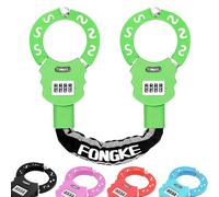 Cadenas Trotinette Electrique, Antivol Velo avec 4 Chiffres Intelligente Code, Chaine Antivol pour Trotinette Electrique Segway Ninebot, Xiaomi, NIU, Etc (Vert)