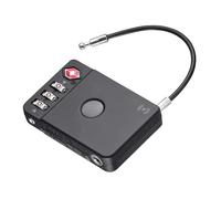 Cadenas TSA TROIKA TRACK & FIND LOCK avec Apple® Find My, localisation du bagage possible, empêche ouverture non autorisée, ABS et métal noir