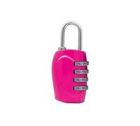 Cadenas Valise Cadenas à combinaison 4 chiffres et 6 couleurs, en alliage de zinc, for casier gym, bagages, voyage, 2 pièces(Pink)