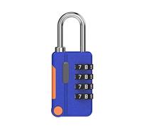 Cadenas Valise Cadenas à combinaison à 4 chiffres, cadenas à code sécurisé for bagages de voyage, valises, casiers, cadenas en alliage de zinc(A blue)