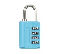 Cadenas Valise Cadenas à combinaison à 4 chiffres, cadenas à code sécurisé for bagages de voyage, valises, casiers, cadenas en alliage de zinc(B Blue)