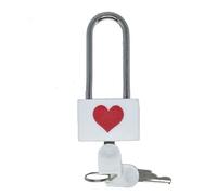 Cadenas Valise Cadenas à poignée longue for couple amoureux, 74 x 32 22 mm, minimaliste, voyage(White)