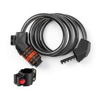 Cadenas Velo Antivol Long Antivol Velo, Antivols de Vélo pour Enfants, Zéfal K-Traz, Câble Antivol Vélo Antivol Velo,Cadenas de velos Long 110cm x 11mm,Câble Antivol pour Vélo Scooter