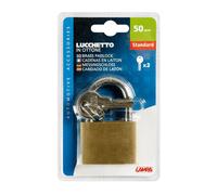 Cadenas Verrou en Laiton Aramdietto Sécurité Antivol Avec 3 Clés Arc 50MM