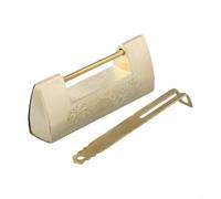 Cadenas vintage en laiton de style chinois avec gravures complexes pour boîtes à bijoux et mini armoires, livré avec ssortie pour une fermeture sécurisée (laiton)