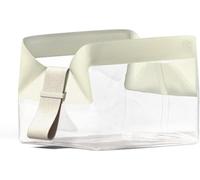 Cadence Parcel - Clear Dopp Kit with Magnetic Closure - Durable and Leak-Resistant Travel Toiletry Kit - TSA-Compliant and Modular Design - Small Hygiene Bag for Travel Essentials - 1 QT