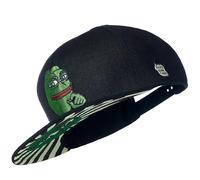 Cadency® Casquette snapback Pepe Coin, noire, unisexe, taille réglable, Noir , taille unique