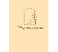 Caderno Minimalista - 1 Matéria: Very calm in this soul