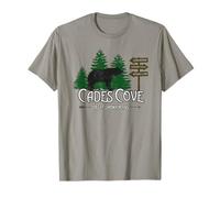 Cades Cove Panneau Routier Great Smoky Mountains Ours Noir T-Shirt