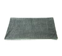 CADES DESIGN-Plaid en polyester coloris amande Lou - 170 x 130 cm