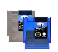 Cadfghjk Carte Flash N8 Pro 1500 en 1 Remix China Version avec Carte TF 4G for Console De Jeu Vidéo Rétro 8 Bits, Compatible avec Les Systèmes US FC NES(Blue Transparent)