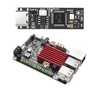 Cadfghjk Carte Mère BTT PI V1.2 64 Bits Quad Core Cortex-A53 Arm VS PI4B+CB1 - Mise À Niveau - Compatible avec Raspberry PI - Compatible avec Orange PI(BTT PI with Adapter)