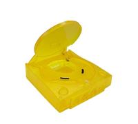 Cadfghjk Coque De Remplacement en Plastique Translucide for Console De Jeux Vidéo Rétro - Compatible avec Sega Dreamcast - Compatible avec Bitfunx(TRN YE)