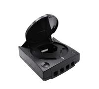 Cadfghjk Coque De Remplacement en Plastique Translucide for Console De Jeux Vidéo Rétro - Compatible avec Sega Dreamcast - Compatible avec Bitfunx(Black)