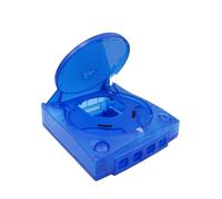 Cadfghjk Coque De Remplacement en Plastique Translucide for Console De Jeux Vidéo Rétro - Compatible avec Sega Dreamcast - Compatible avec Bitfunx(TRN Blue)