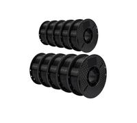 Cadfghjk Filament PLA/ABS/PETG 10 Kg 1,75 Mm Noir Blanc Gris 10 Rouleaux PLA ABS PETG Plastique for Imprimante 3D - Compatible avec KINGROON(PLA 10kg Black)