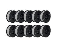 Cadfghjk Filament PLA/ABS/PETG 10 Kg 1,75 Mm Noir Blanc Gris 10 Rouleaux PLA ABS PETG Plastique for Imprimante 3D - Compatible avec KINGROON(PETG 10kg Gray)