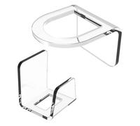 CADIAL CADIAL CADDY - Porte-éponge en acrylique avec étagère de pinceau auto-adhésive, organisateur d'accessoires d'évier, accessoires de rangement robustes pour cuisine, café, restaurant | Accessoire