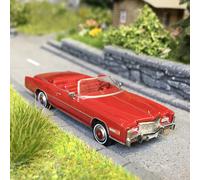 Cadillac Eldorado cabriolet, rouge, intérieur rouge, 1976 - BREKINA 19758 - HO 1