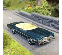 Cadillac Eldorado cabriolet, turquoise métallisé, 1976 - BREKINA 19755 - HO 1/87