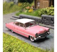 Cadillac Fleetwood, rose, blanc, 1955 - BREKINA 18350 - HO 1/87