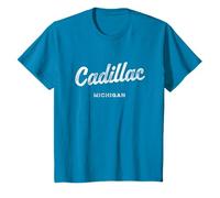 Cadillac Michigan MI Vintage Athletic Sports Script T-Shirt