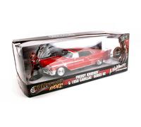 Cadillac Series 62 A Nightmare W/Freddy Krueger Figurine 1:24 Model Jada Toys