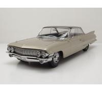 Cadillac Series 62 DeVille Coupe 1961 Beige Brun Métallique 1:18 KK Scale