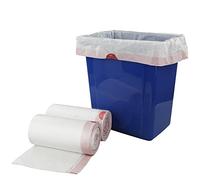 Cadine Sac de Poubelle 30 L, Sac Poubelle à Cordon Blanc, 120 Sacs