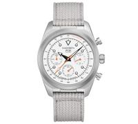 CADISEN Titanium TI-7 MULTISYNC Montre à quartz TMI VK63 étanche pour homme, Blanc., Loisirs