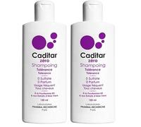 Caditar Zéro • Shampoing Tolérance • Flacon 150ml • Sans Sulfates et Sans Parfum • Protège la Kératine • Douceur et hydratation • Fabriqué en France par LABORATOIRES PHARMA-RECHERCHE (Lot de 2)