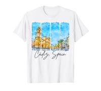 Cadix Espagne Voyage Coup de Pinceau Cadix Souvenir Vacances T-Shirt