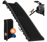 CADOCA® Rampe Pliable pour Chiens avec Réflecteurs Escalier pour Chien Capacité de Charge 90kg Robuste Rampe de Coffre Voiture