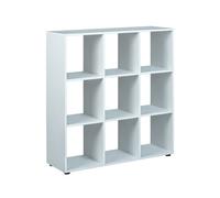 Cadora Étagère/séparateur de pièce, 9 compartiments, blanc.