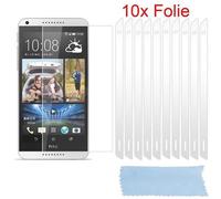 Cadorabo 10x film de protection pour HTC DESIRE 816 Films de protection d'écran en blanc très transparent