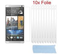 Cadorabo 10x film de protection pour HTC ONE MAX Films de protection d'écran en blanc très transparent