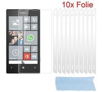 Cadorabo 10x film de protection pour Nokia Lumia 520 Films de protection d'écran en blanc très transparent