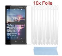 Cadorabo 10x film de protection pour Nokia Lumia 925 Films de protection d'écran en blanc très transparent