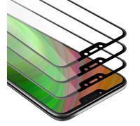 Cadorabo 3x film blindé plein écran pour Motorola MOTO G7 POWER Film de protection en noir Tempered verre de protection d'écran
