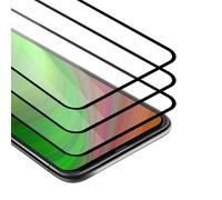 Cadorabo 3x film blindé plein écran pour Motorola One Hyper film de protection en noir verre de protection d'écran tempered